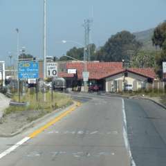 San Onofre (Oceanside) California Weigh Station Truck Scale Picture  Entrance to the San Onofre Truck Scale