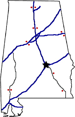 Alabama state weigh station map