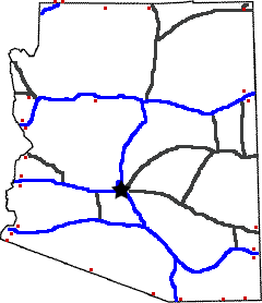 Arizona state weigh station map