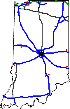 Indiana state weigh station map
