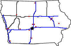 Iowa state weigh station map