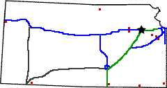 Kansas state weigh station map