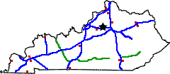 Kentucky state weigh station map