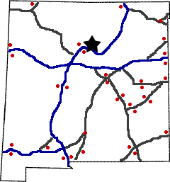 New Mexico state weigh station map