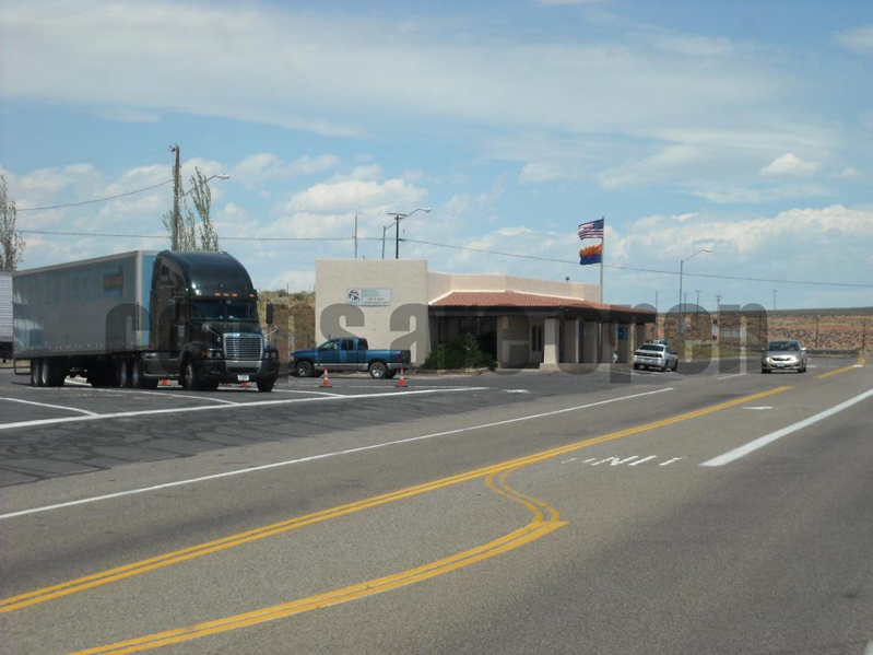 Page Port of Entry  Arizona Weigh Station Truck Scale Picture 