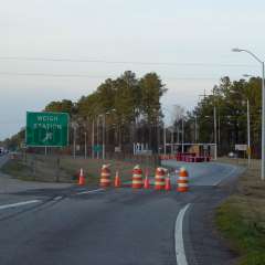 Lumberton North Carolina Weigh Station Truck Scale Picture  