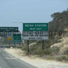 Rainbow (Temecula) California Weigh Station Truck Scale Picture Entrance to the Rainbow Truck Scale