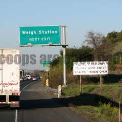 Cordelia California Weigh Station Truck Scale Picture  Entrance to the East Bound Suisun Weigh Station