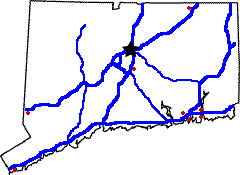 Connecticut state weigh station map